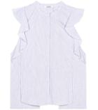 Miu Miu Sensitive Volume Striped Shirt
