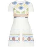 Ancient Greek Sandals Iro Embroidered Crêpe Dress