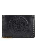 Emilio Pucci Domaine Embossed Leather Clutch