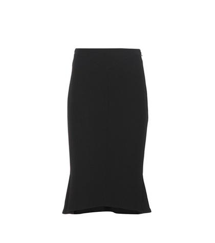 Roland Mouret Nash Crêpe Wool Skirt