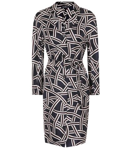 S Max Mara Giga Printed Silk Coat