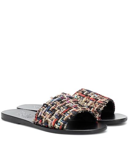 Ancient Greek Sandals Taygete Tweed Slides