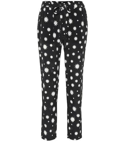 Redvalentino Printed Silk Pants