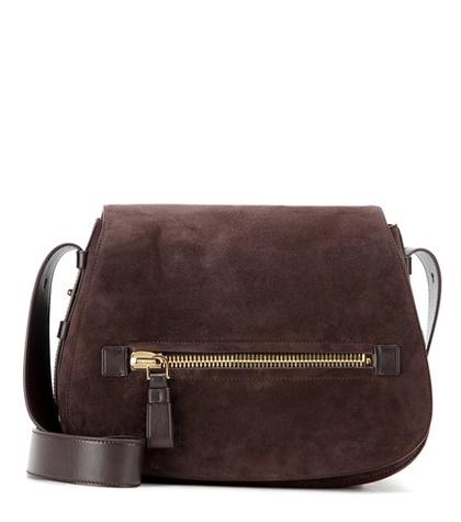Tom Ford Jennifer Soft Suede Shoulder Bag