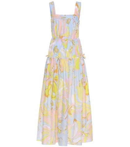 Emilio Pucci Printed Silk Maxi Dress
