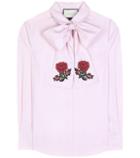 The Row Pussy-bow Cotton Blouse