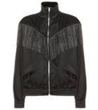 Jimmy Choo X Moon Boot Fringed Bomber Jacket