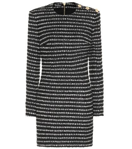 Balmain Striped Tweed Minidress