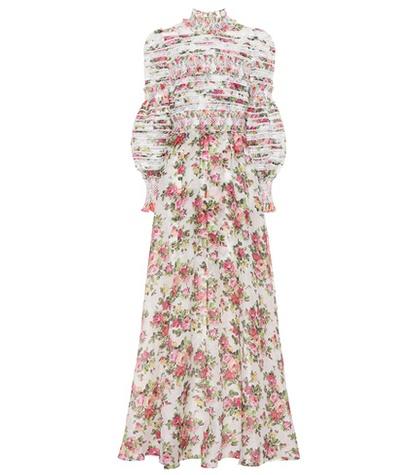 Zimmermann Radiate Linen And Silk Gown