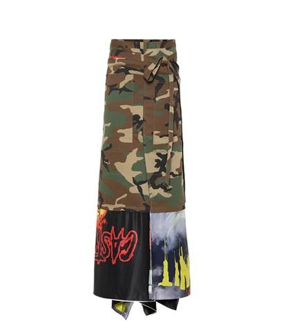 Vetements Printed Cotton Skirt