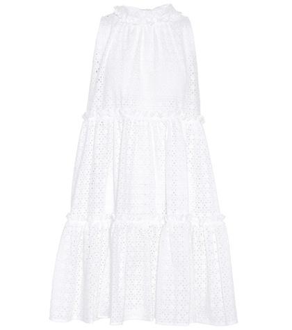 Lisa Marie Fernandez Cotton Eyelet Minidress