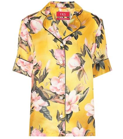 F.r.s For Restless Sleepers Bendis Satin Pajama Shirt