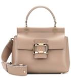 Roger Vivier Viv' Cabas Mini Leather Shoulder Bag