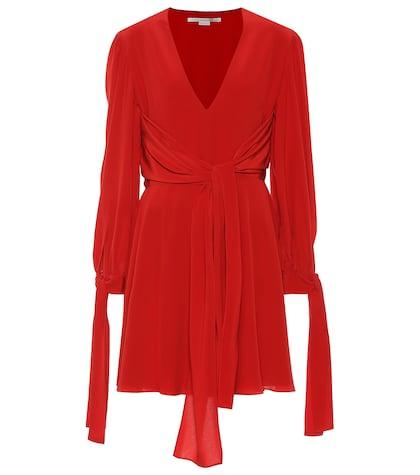 Unravel Silk Minidress