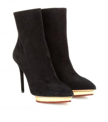 charlotte Olympia deborah Suede Ankle Boots