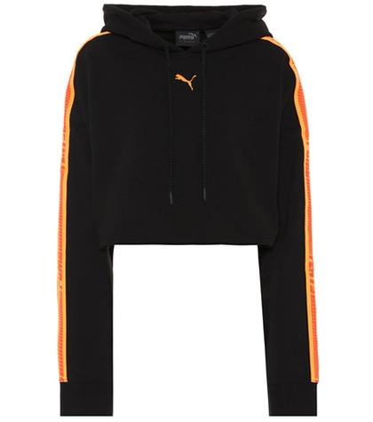 Fenty By Rihanna Cotton-blend Cropped Hoodie