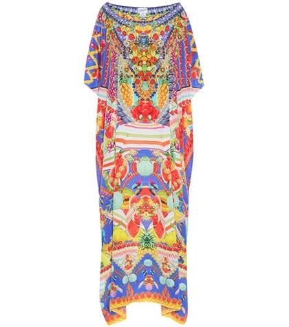 Victoria Beckham Printed Silk Kaftan