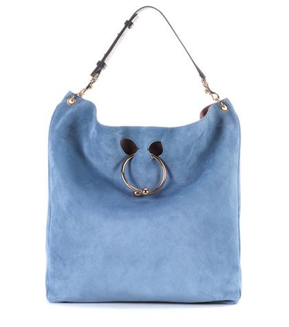 Jw Anderson Large Pierce Hobo Suede Shoulder Bag