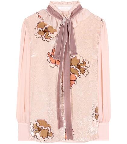 Valentino Devoré Blouse