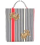 Sanayi 313 Granceola Striped Canvas Tote