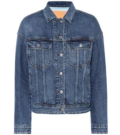 Rochas Blå Konst Denim Jacket