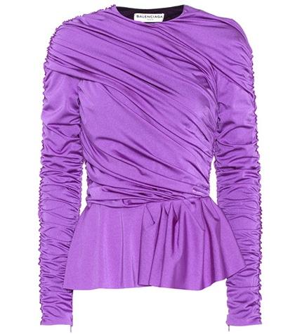 Tod's Gathered Satin Top
