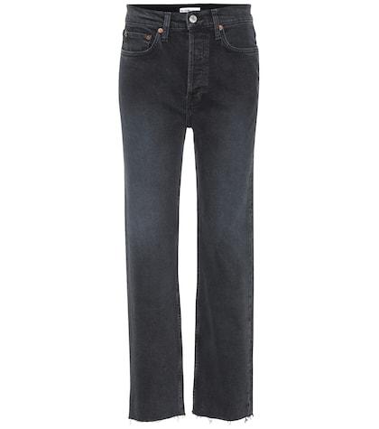 Re/done Stovepipe High-rise Straight Jeans