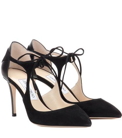 Jimmy Choo Vanessa 85 Suede Pumps