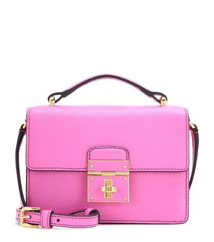 Dolce & Gabbana Rosalia Leather Shoulder Bag