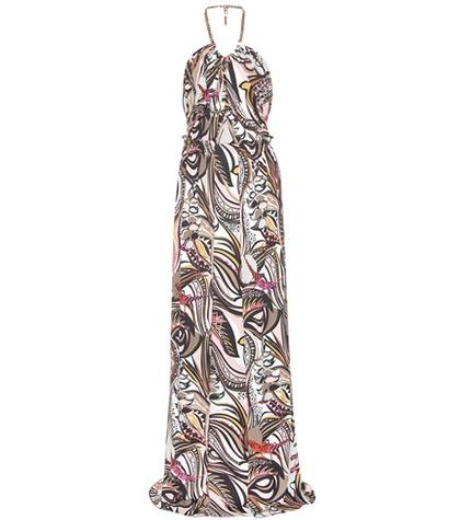 Emilio Pucci Printed Halter Top Dress
