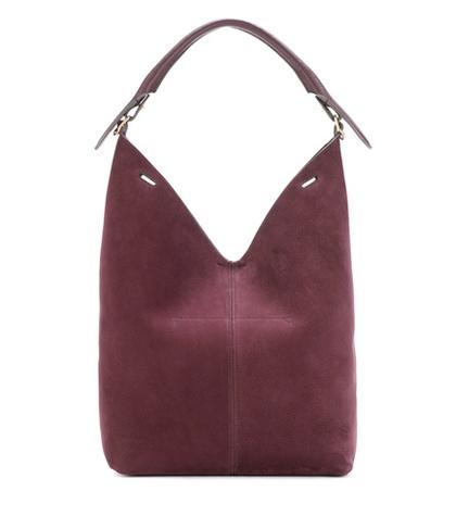 Anya Hindmarch The Bucket Circle Suede Shoulder Bag