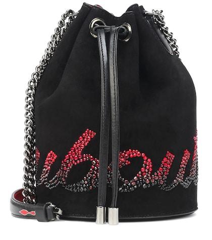 Christian Louboutin Marie Jane Suede Bucket Bag