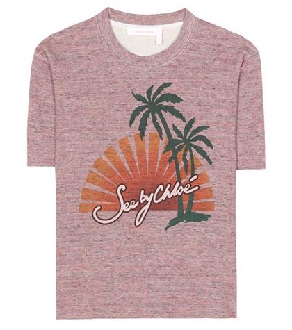 Dolce & Gabbana Printed Short-sleeve Cotton Sweatshirt