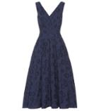 Gianvito Rossi Floral Cotton Midi Dress