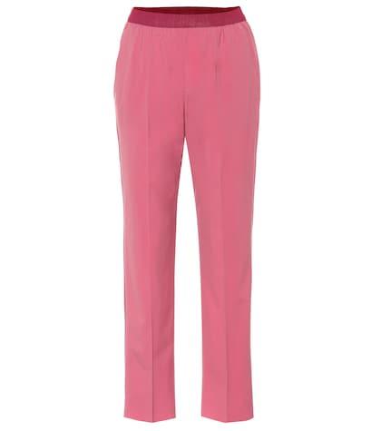 Agnona High-rise Straight Wool Pants