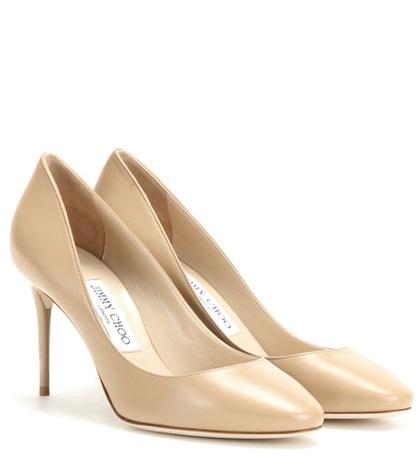 Jimmy Choo Esme 85 Leather Pumps