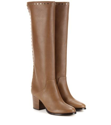 Jimmy Choo Monroe 65 Embellished Knee-high Leather Boots