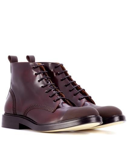 Joseph Glossed-leather Ankle Boots