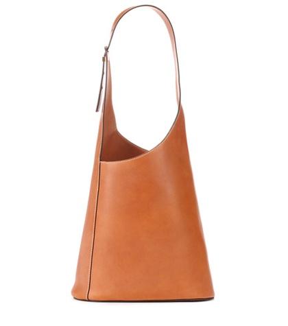 Victoria Beckham Asymmetric Leather Bucket Bag