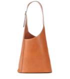 Victoria Beckham Asymmetric Leather Bucket Bag