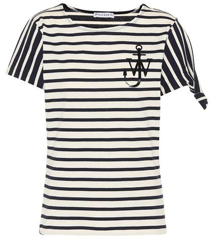 Jw Anderson Striped Cotton T-shirt