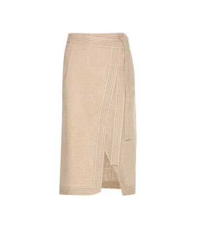 Fendi Ronin Linen Skirt