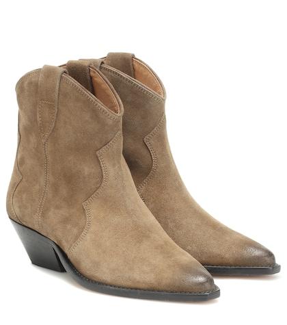 Gianvito Rossi Dewina Suede Ankle Boots