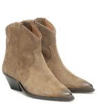 Gianvito Rossi Dewina Suede Ankle Boots