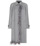 Prada Embellished Wool And Silk Coat