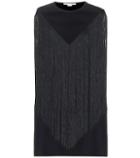 Alexander Mcqueen Fringed Cady Minidress