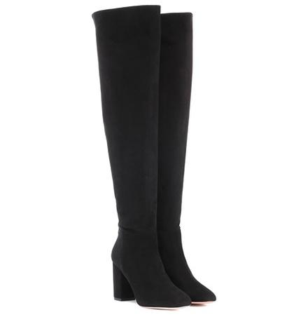 Tory Burch London 85 Suede Over-the-knee Boots