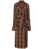 Rokh Plaid Trench Coat