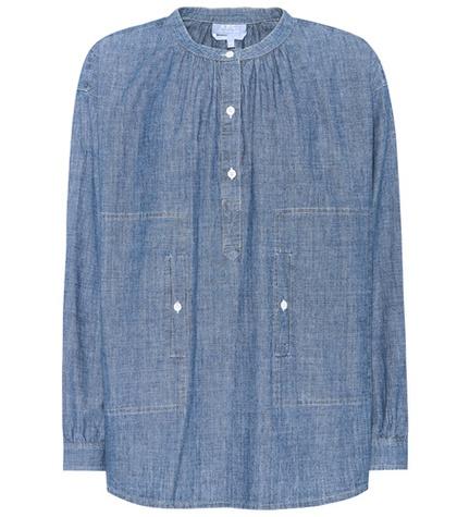 A.p.c. Ontario Cotton Chambray Top