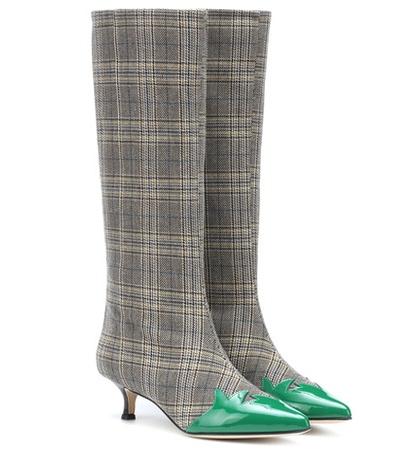 Valentino Garavani Evin Plaid Boots